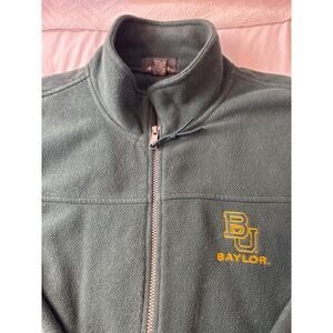 Antigua Baylor University Full Zip Fleece Jacket Men’s XL Green BU Logo